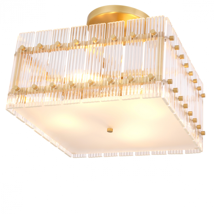   Plafoniera Ruby cu finisaj din alamă antică pătrată 115249 EICHHOLTZ [3]