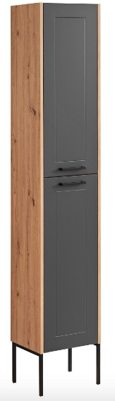 PICIOARE METALICE BAIE PENTRU DULAPURI, NEGRU MAT, GAMA MADERA COMAD [2]