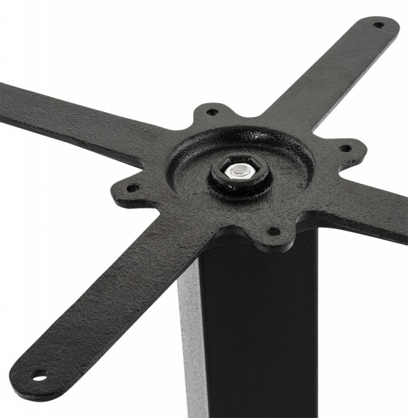 Picior dublu central masa (h73cm) - metal - negru - exterior [4]
