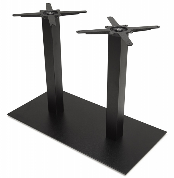 Picior dublu central masa (h73cm) - metal - negru - exterior [9]