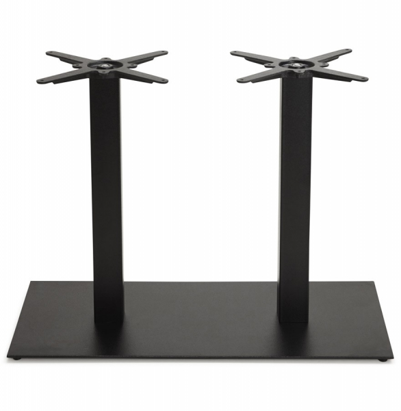 Picior dublu central masa (h73cm) - metal - negru - exterior [2]