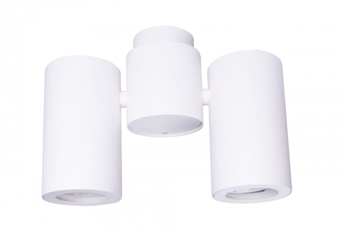 Spot alb aplicat 2 surse de lumina ajustabile Margo 21x15 cm din metal, C0113 - Maxlight [2]