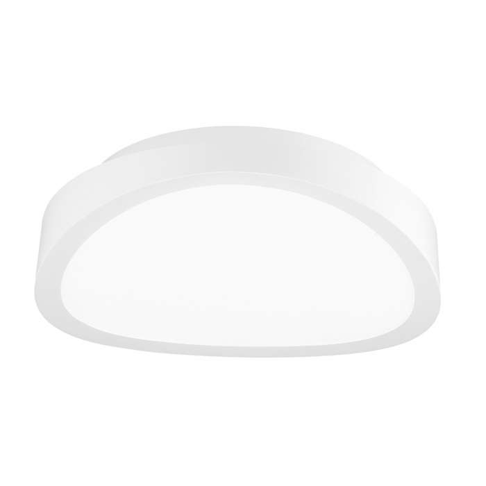 Plafoniera alba LED ondulata Balas Ø40/50/75 cm, fier si sticla, design modern, 61471601 - Novaluce [5]