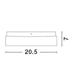Plafoniera alba patrata Raja, abajur de sticla, baza metal, 6110042 - Novaluce [5]