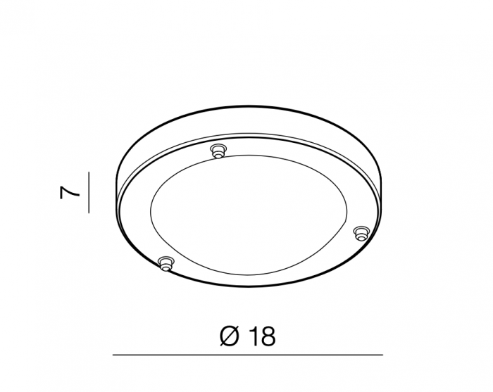 Plafoniera/aplica baie rotunda Fionna Ø 18/31 cm, rama metalica, IP44, AZ 1596 - Azzardo [3]
