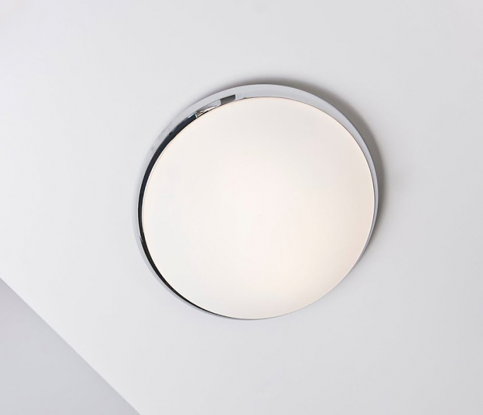 Plafoniera/aplica moderna baie Zozda Ø 30 cm, sticla/metal crom, IP54, AZ 1307 - Azzardo [2]