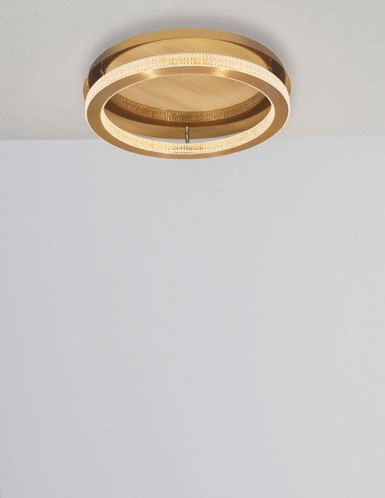 Plafoniera aurie Aliz Ø40/60 cm cu cristale, LED dimabil, design lux, 9285620 - Novaluce [9]