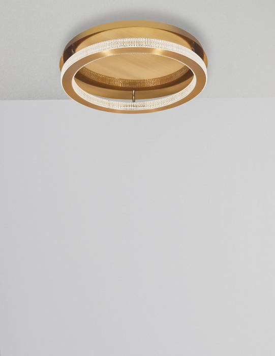 Plafoniera aurie Aliz Ø40/60 cm cu cristale, LED dimabil, design lux, 9285620 - Novaluce [8]