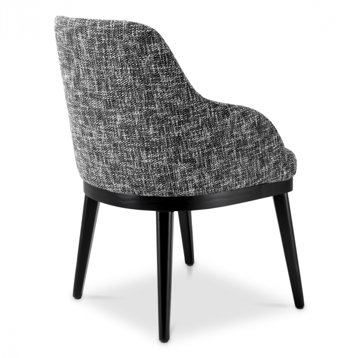   Scaun de dining Costa cu braț cambon negru 116514 EICHHOLTZ [4]