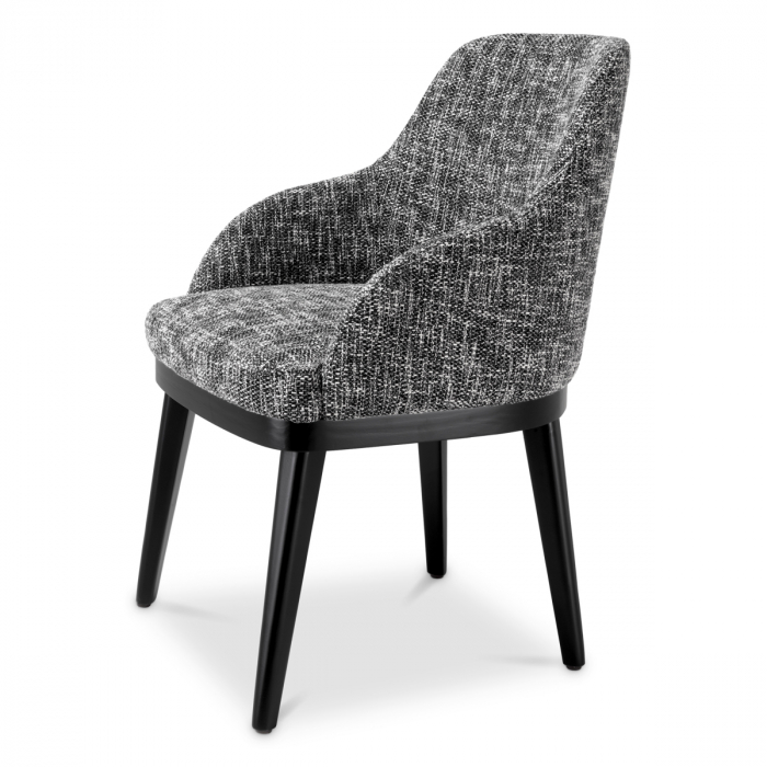   Scaun de dining Costa cu braț cambon negru 116514 EICHHOLTZ [3]