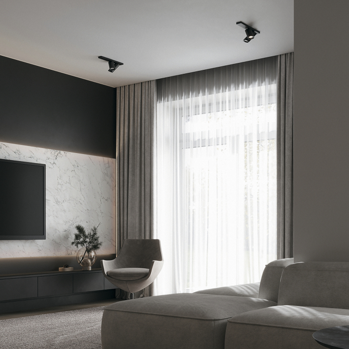 Plafoniera Focus C051CL-U-2B, 2xGU10, neagra, IP20, Maytoni [2]