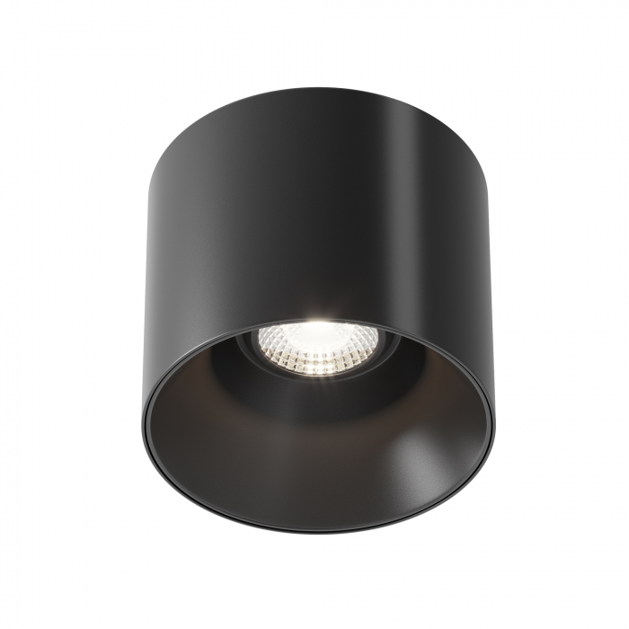 Plafoniera LED Alfa C064CL-01-15W4K-D-RD-B, dimabila, 15W, 1280lm, lumina neutra, IP20, neagra, Maytoni [1]