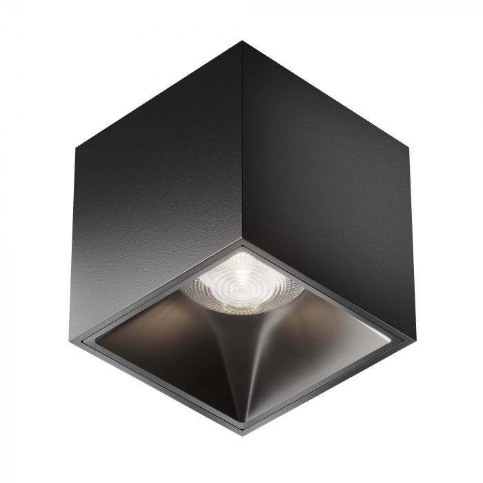 Plafoniera LED Alfa C065CL-L12B4K-D, dimabila, 12W, 900lm, lumina neutra, IP20, neagra, Maytoni [1]