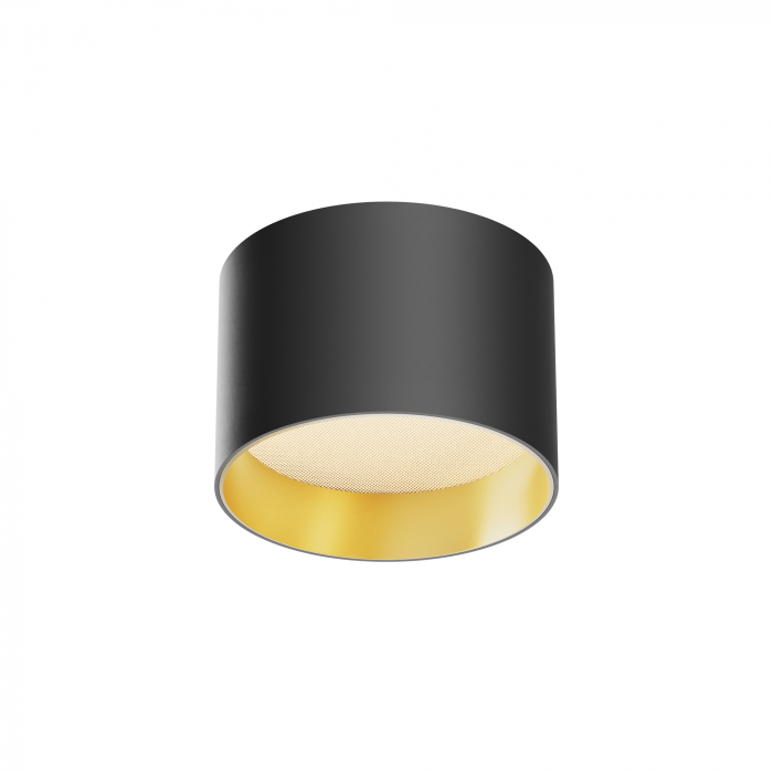 Plafoniera LED Vega C089CL-8W3K-BMG, 8W, 580lm, lumina calda, IP20, neagra+aurie, Maytoni [1]