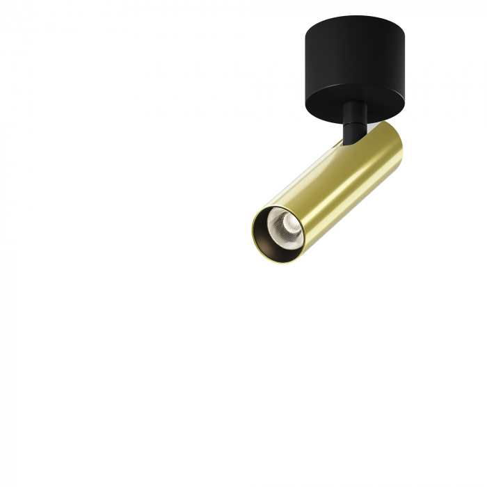 Plafoniera LED Focus T C141CL-L125-6W3K-BBS, 6W, 290lm, lumina calda, IP20, neagra+arama, Maytoni [1]