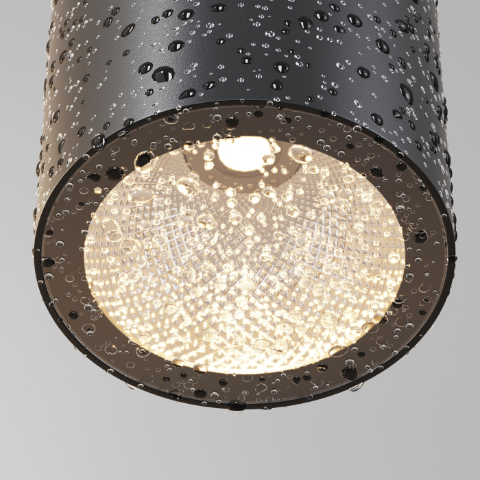Plafonieră de exterior Roll, Aluminiu, plastic, sticlă Negru, 50W, MAYTONI O307CL-01B [6]