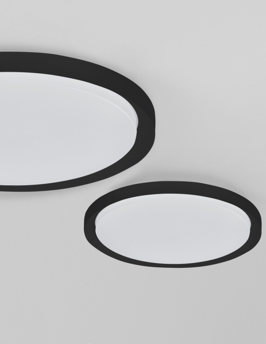 Plafoniera dimabila LED aurie/alba/neagra Berna Ø46/56 cm, metal si acril, design modern, 9053560 - Novaluce [19]