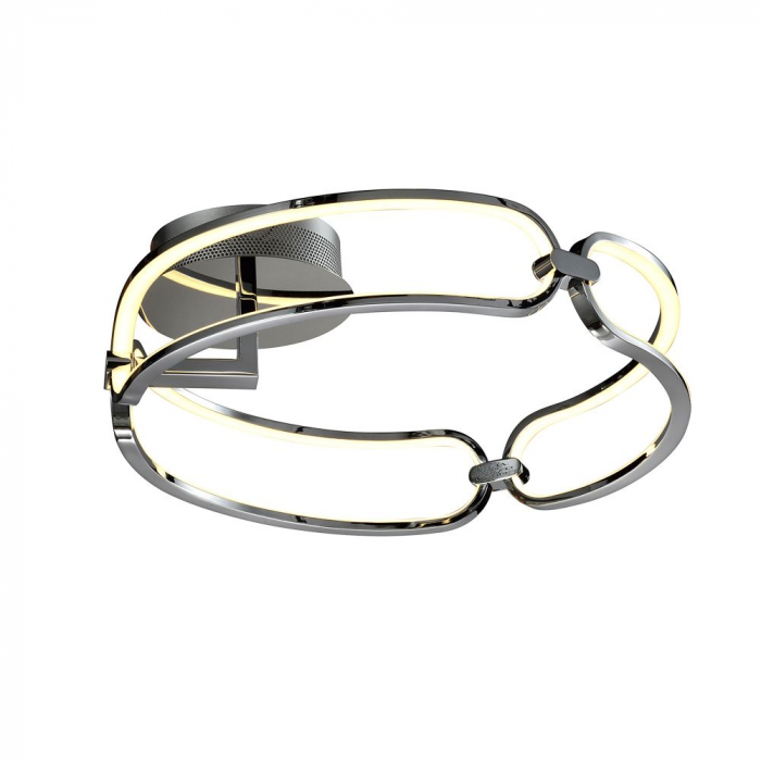 Plafoniera dimabila LED rotunda lux crom/aur roz Githa Ø 47 cm, metal, 786430 - Schuller [7]