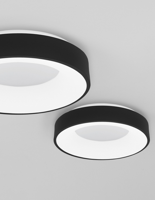Plafoniera dimabila LED rotunda Rondo Slim Ø38/60 cm, argientie/aurie/maro/alba/neagra, 9353831 - Novaluce [5]
