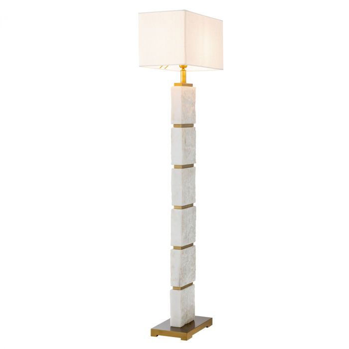   Lampă de podea Newton cu finisaj din alamă antică, inclusiv abajur 116460 EICHHOLTZ [4]