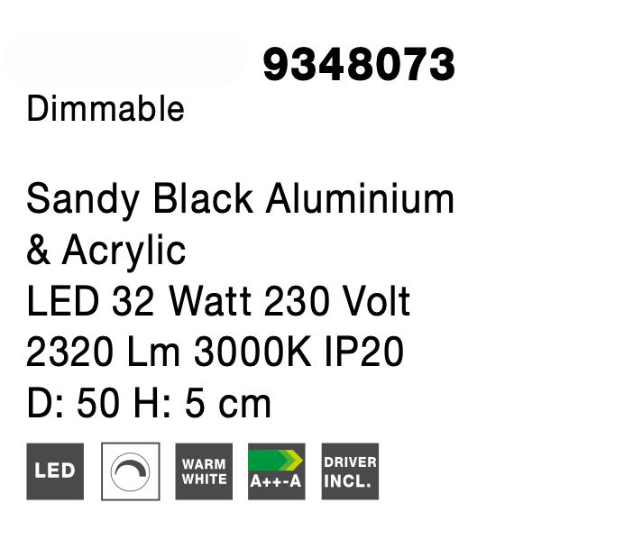Plafoniera eleganta LED dimabila aurie/neagra/alba Rajma Ø50 cm, design minimalist, 9348071 - Novaluce [17]