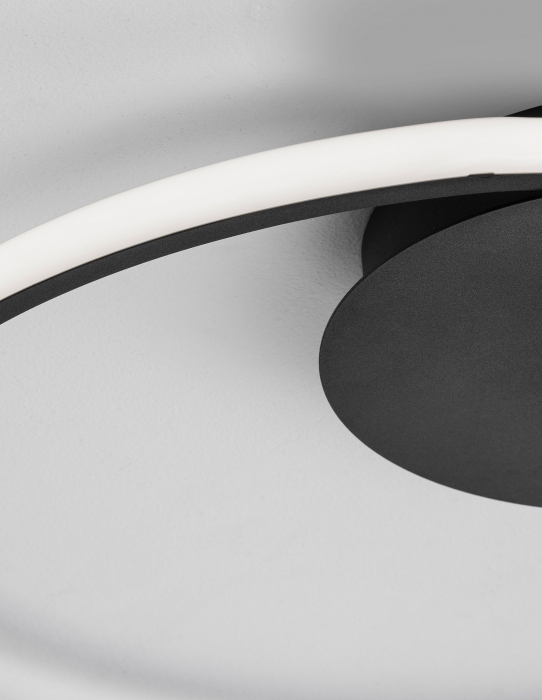 Plafoniera eleganta LED dimabila aurie/neagra/alba Rajma Ø50 cm, design minimalist, 9348071 - Novaluce [14]