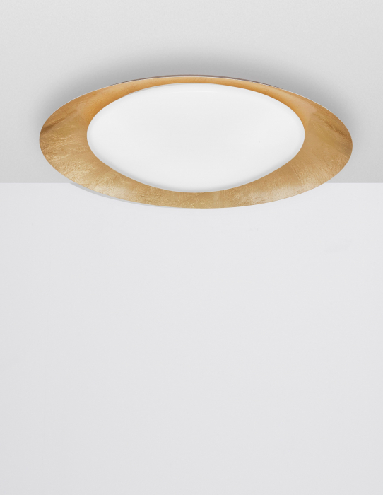 Plafoniera eleganta rotunda aurie/argintie Yacha Ø50 cm, iluminare LED dimabila, 9053821 - Novaluce [2]