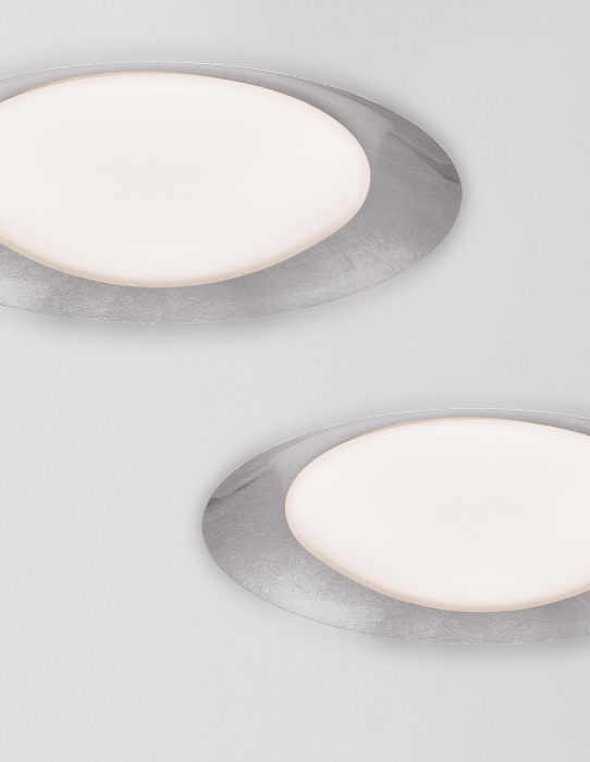 Plafoniera eleganta rotunda aurie/argintie Yacha Ø50 cm, iluminare LED dimabila, 9053821 - Novaluce [11]