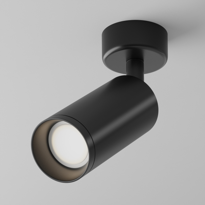 Plafoniera Focus C017CW-01B, 1xGU10, neagra, IP20, Maytoni [1]