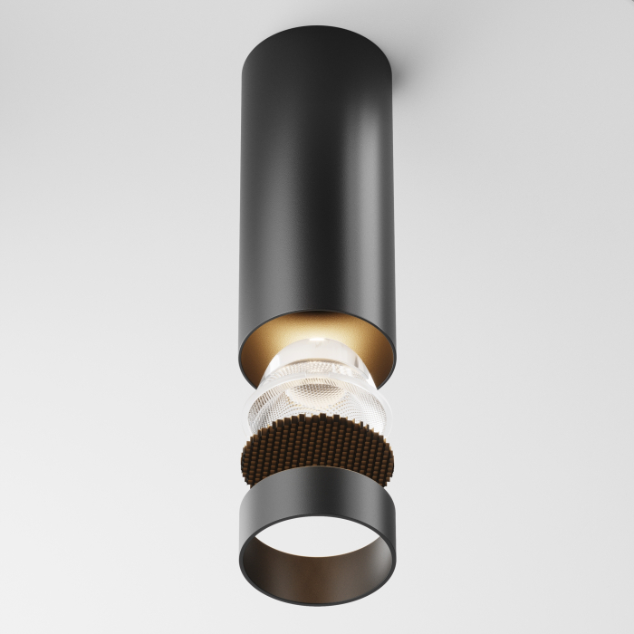 Plafonieră FOCUS LED, Aluminiu Negru, 12W, MAYTONI C056CL-L12B3K-W-D-B [6]
