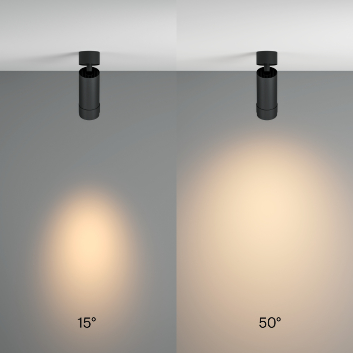 Plafonieră Focus Zoom, Aluminiu Negru, 12W, MAYTONI C055CL-L12W3K-Z-B [8]