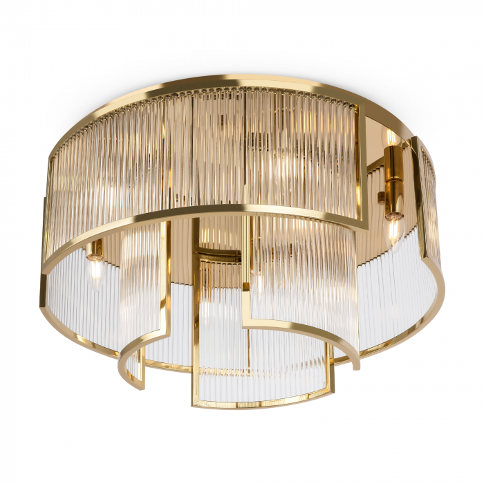Plafoniera Frame MOD174CL-09G, 9xE14, aurie+transparenta, IP20, Maytoni [1]