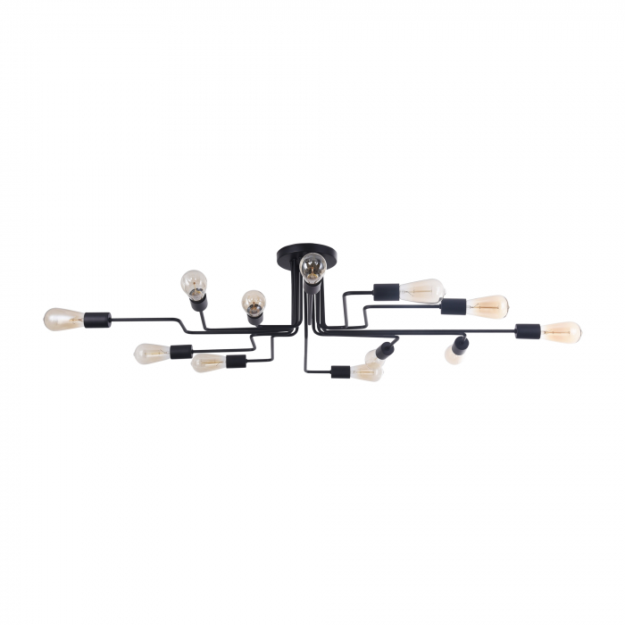 Plafoniera Gilbert T532CL-12B, 12xE27, neagra, IP20, Maytoni [2]