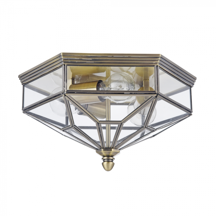 Plafoniera Zeil H356-CL-03-BZ, 3xE27, bronz+transparenta, IP20, Maytoni [3]