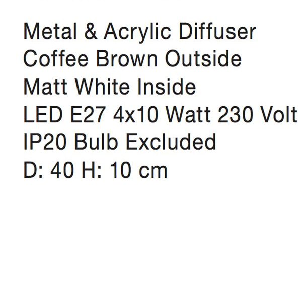 Plafoniera hexagonala diverse culori Drusia Ø 40 cm, din metal, 8186204 - Novaluce [10]