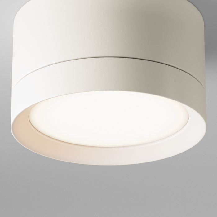 Plafonieră HOOP, Aluminiu și plastic Alb, 12W, MAYTONI C086CL-GX53-SRD-W [7]