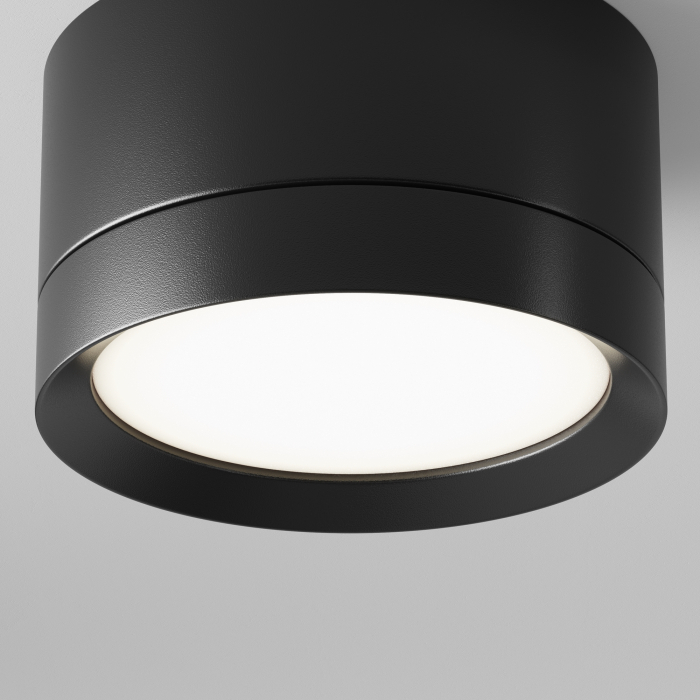 Plafonieră HOOP, Aluminiu și plastic Negru, 12W, MAYTONI C086CL-GX53-SRD-B [6]