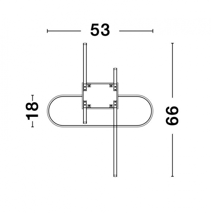 Plafoniera LED dimabila aurie/neagra Nojus 53x66 cm din 3 piese, design modern lux, 9113842 - Novaluce [6]