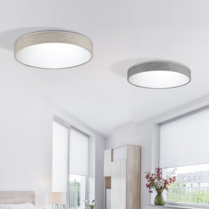 Plafoniera LED dimabila Floria Ø 48 cm, material textil bej/gri, AZ 2716 - Azzardo [3]