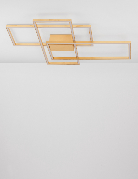 Plafoniera LED dimabila Shiri 90x67 cm alba/neagra/aurie, stil minimalist forma geometrica, 9508431 - Novaluce [16]