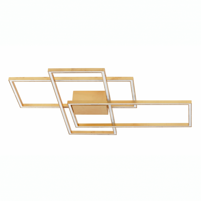Plafoniera LED dimabila Shiri 90x67 cm alba/neagra/aurie, stil minimalist forma geometrica, 9977001 - Novaluce [15]