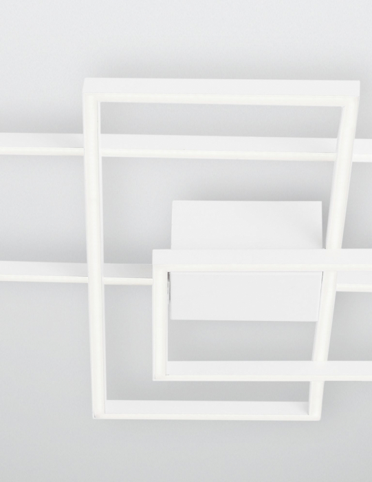 Plafoniera LED dimabila Shiri 90x67 cm alba/neagra/aurie, stil minimalist forma geometrica, 9977001 - Novaluce [4]