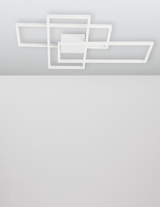 Plafoniera LED dimabila Shiri 90x67 cm alba/neagra/aurie, stil minimalist forma geometrica, 9977001 - Novaluce [3]