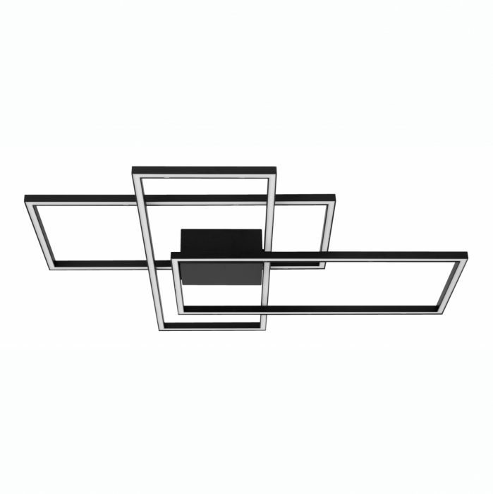 Plafoniera LED dimabila Shiri 90x67 cm alba/neagra/aurie, stil minimalist forma geometrica, 9977001 - Novaluce [8]