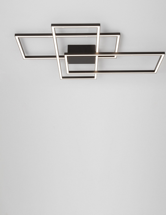 Plafoniera LED dimabila Shiri 90x67 cm alba/neagra/aurie, stil minimalist forma geometrica, 9508431 - Novaluce [3]