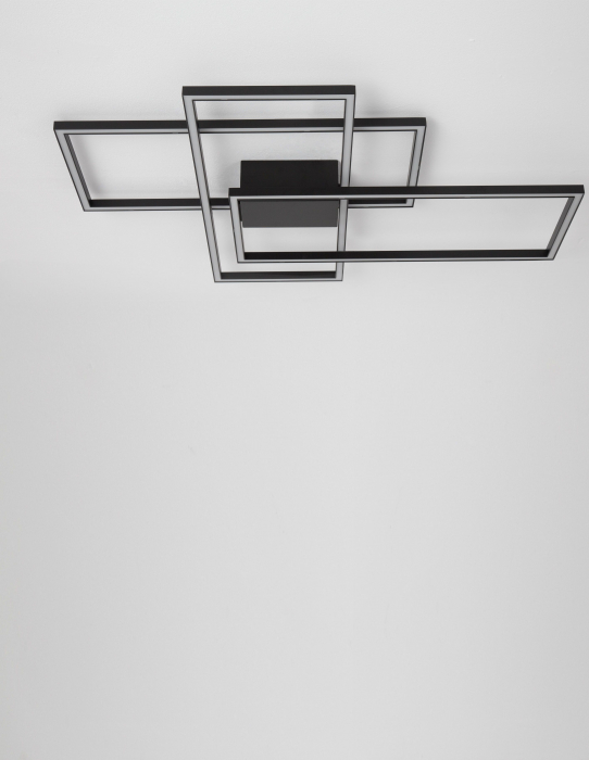 Plafoniera LED dimabila Shiri 90x67 cm alba/neagra/aurie, stil minimalist forma geometrica, 9508431 - Novaluce [2]