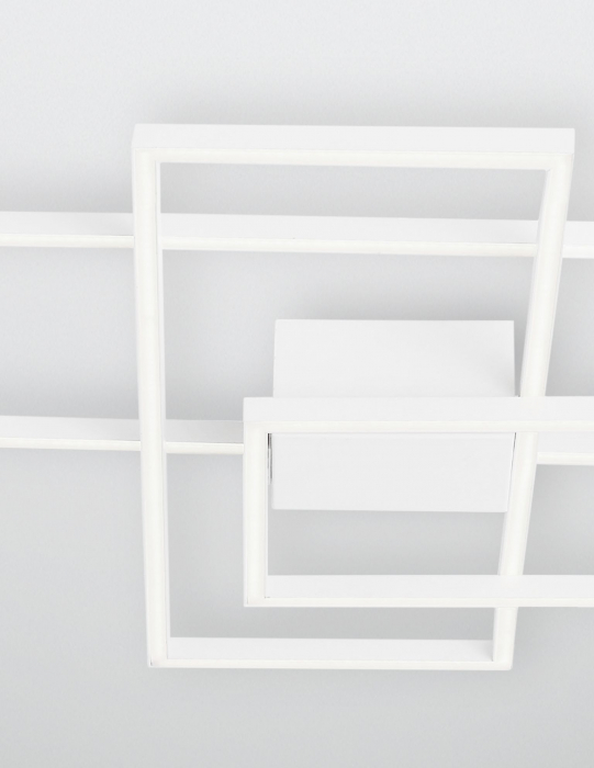 Plafoniera LED dimabila Shiri 90x67 cm alba/neagra/aurie, stil minimalist forma geometrica, 9508431 - Novaluce [12]