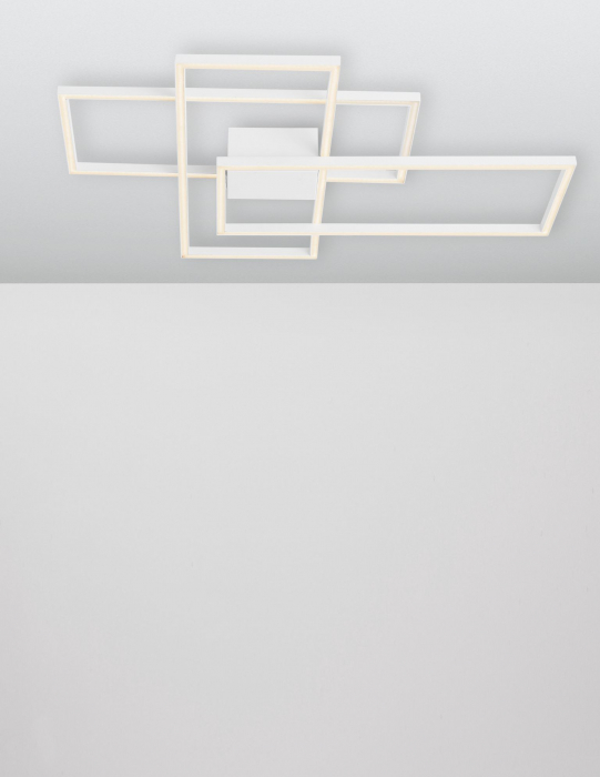 Plafoniera LED dimabila Shiri 90x67 cm alba/neagra/aurie, stil minimalist forma geometrica, 9508431 - Novaluce [10]