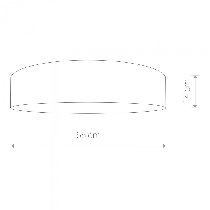 Plafoniera LED gri aspect piele crocodil, 65/100 cm otel-catifea, design Jolene, 8961 - Nowodworski [3]