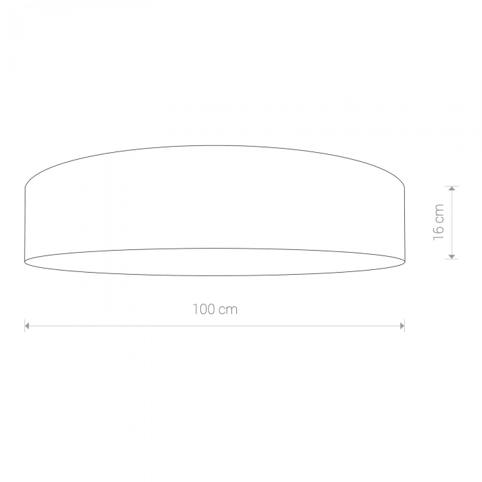 Plafoniera LED gri aspect piele crocodil, 65/100 cm otel-catifea, design Jolene, 8961 - Nowodworski [2]